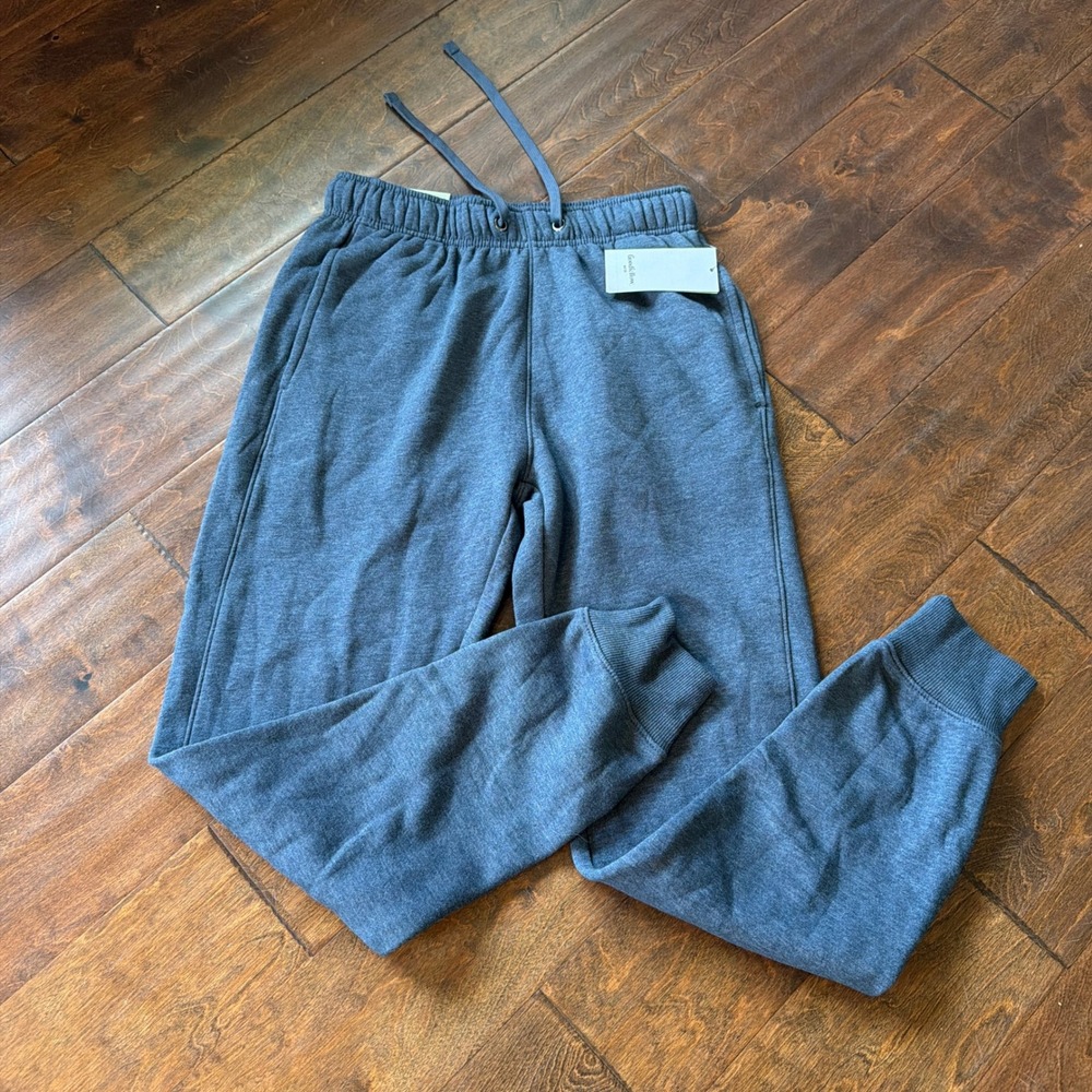 Goodfellow & Co Mens Every Wear Knit Jogger Fleece Pants Blue XS NWT